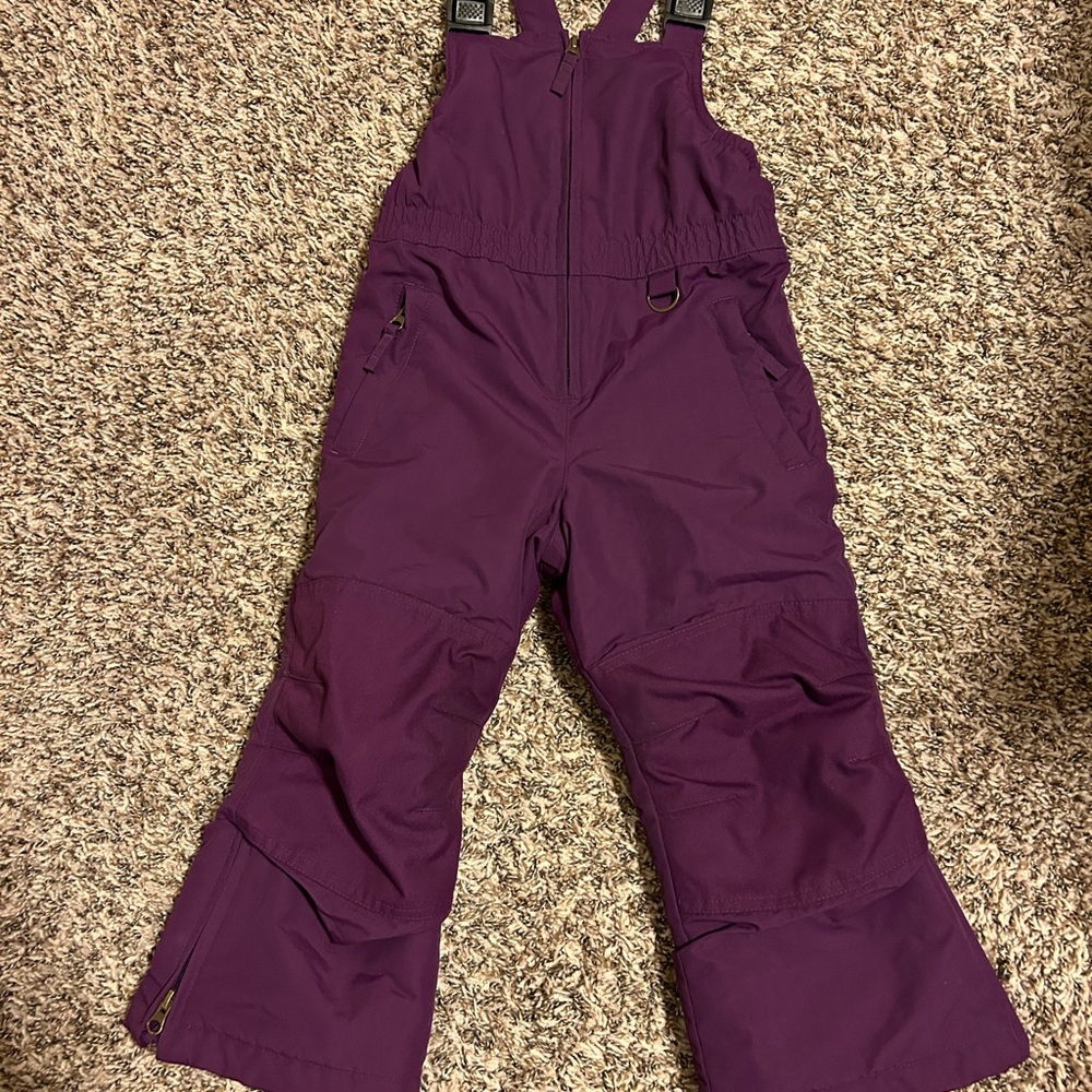 Girls ski bib size 4
